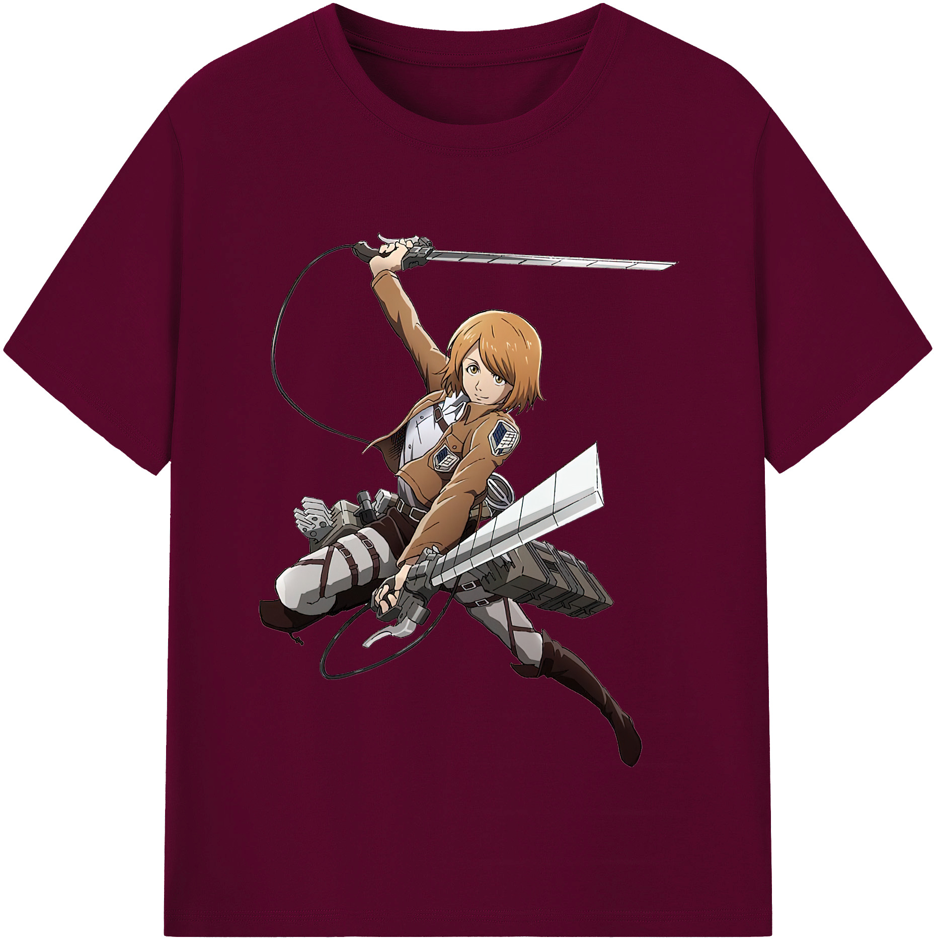 （画像用） 進撃の巨人 ペトラ·ラル Attack on Titan Petra Rall レディースカジュアルプリントTシャツ（綿100％）